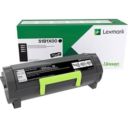 Lexmark MS517DN Extra High Yield Return Program Toner Cartridge, Black LEX51B1X00